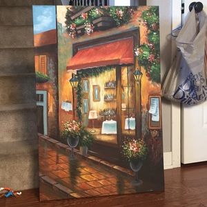 “Auvent rouge” painting